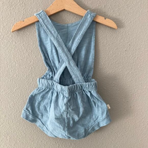 Childhoods Clothing Slub Knit Romper Shortie - Light Blue - 18-24M - Picture 3 of 5